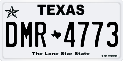 TX license plate DMR4773