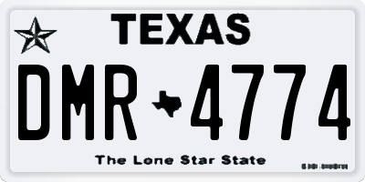 TX license plate DMR4774
