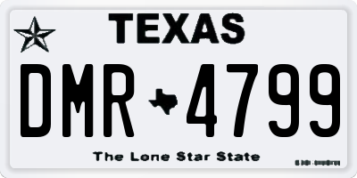 TX license plate DMR4799