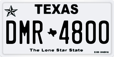 TX license plate DMR4800