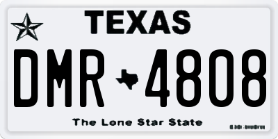TX license plate DMR4808