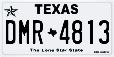 TX license plate DMR4813