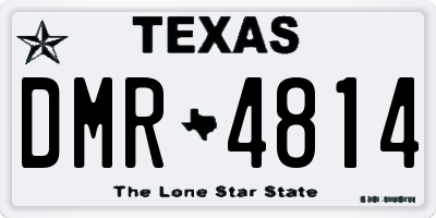 TX license plate DMR4814