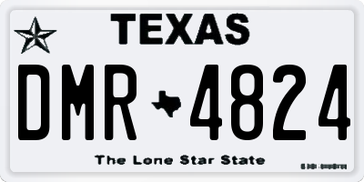 TX license plate DMR4824