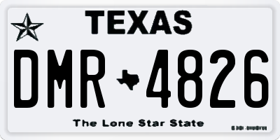 TX license plate DMR4826
