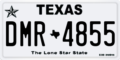 TX license plate DMR4855