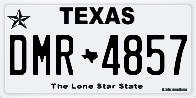 TX license plate DMR4857