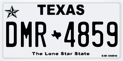 TX license plate DMR4859