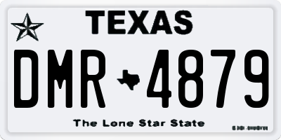 TX license plate DMR4879