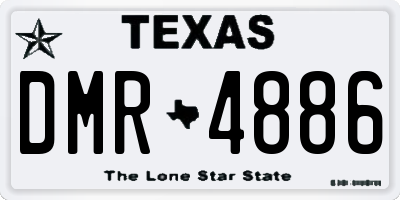 TX license plate DMR4886
