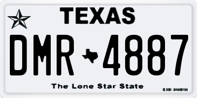 TX license plate DMR4887