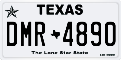 TX license plate DMR4890