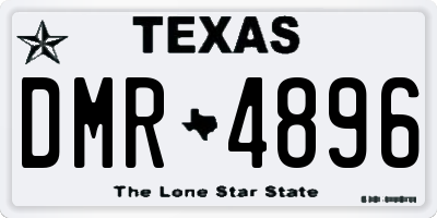 TX license plate DMR4896