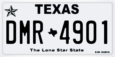 TX license plate DMR4901