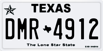 TX license plate DMR4912