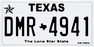 TX license plate DMR4941