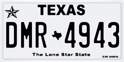 TX license plate DMR4943