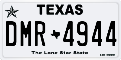 TX license plate DMR4944