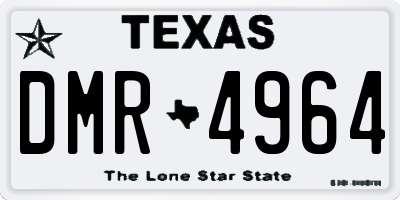 TX license plate DMR4964