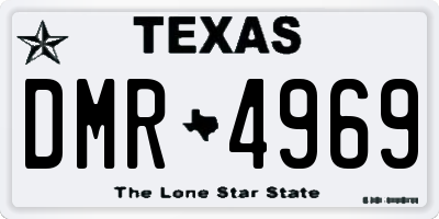 TX license plate DMR4969