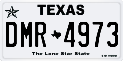 TX license plate DMR4973