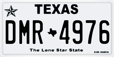TX license plate DMR4976