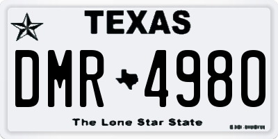 TX license plate DMR4980