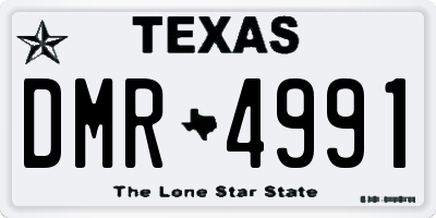 TX license plate DMR4991