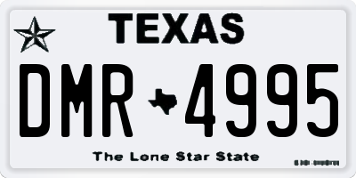 TX license plate DMR4995