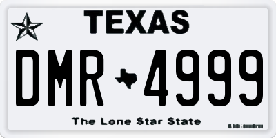 TX license plate DMR4999