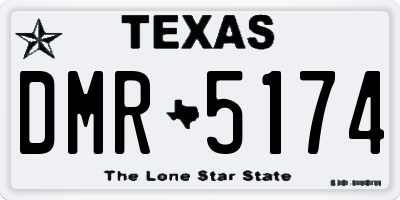 TX license plate DMR5174