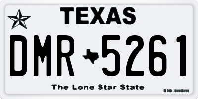 TX license plate DMR5261