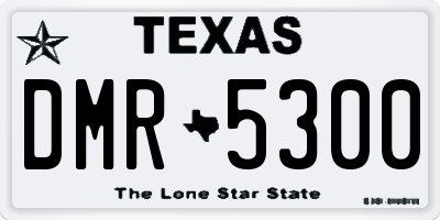 TX license plate DMR5300