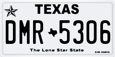 TX license plate DMR5306
