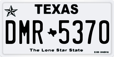 TX license plate DMR5370