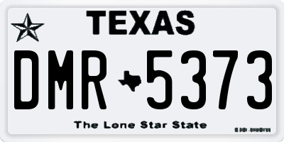 TX license plate DMR5373