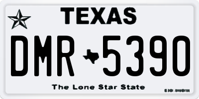 TX license plate DMR5390