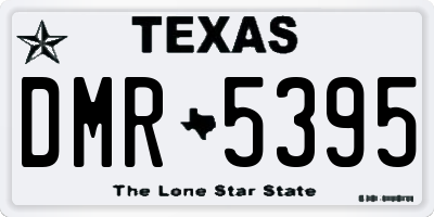 TX license plate DMR5395