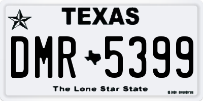 TX license plate DMR5399