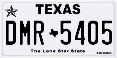 TX license plate DMR5405