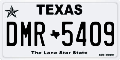 TX license plate DMR5409