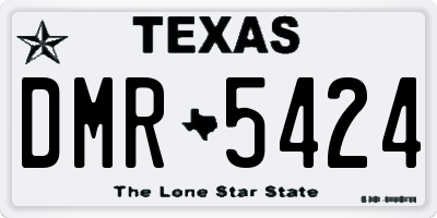 TX license plate DMR5424