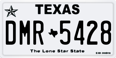 TX license plate DMR5428
