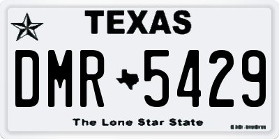 TX license plate DMR5429