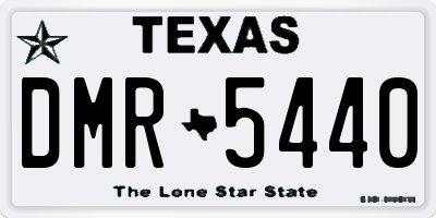 TX license plate DMR5440