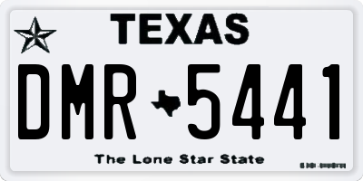 TX license plate DMR5441