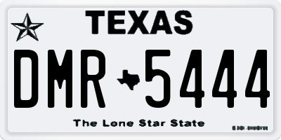 TX license plate DMR5444