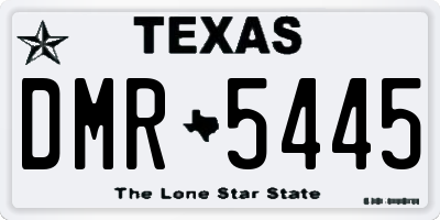 TX license plate DMR5445