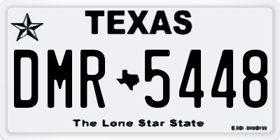 TX license plate DMR5448