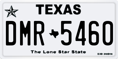 TX license plate DMR5460